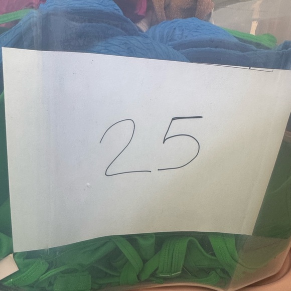 Victoria's Secret Sparkling Blue Bikini 2 pc set Sz 36D / Small NWT - Picture 12 of 12